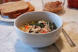 Leftover Turkey and Wild Rice Soup