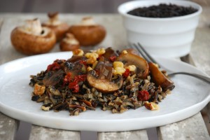Wild Rice and Mushroom Salad for Whole Grain Sampling Day (+ a giveaway)