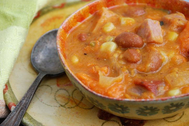 Ham and Sweet Potato Soup | Tiny Farmhouse