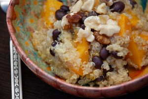 Quinoa, Squash, and Black Bean Salad with Toasted Walnuts